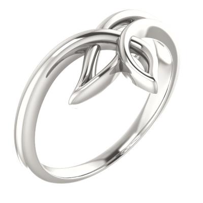 Ladies 14K Rose Freeform Ring