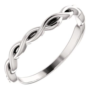 Ladies 14K White Band  