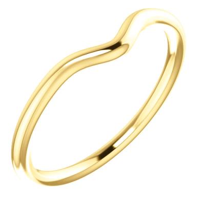 Ladies 14K White Band
