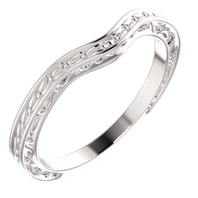 Ladies Platinum Matching Band 