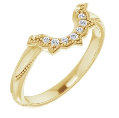 Ladies 14K Yellow Gold .06 CTW Diamond Band
