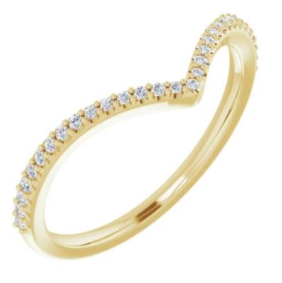 Ladies 14K Yellow Gold 1/8 CTW Diamond Band 