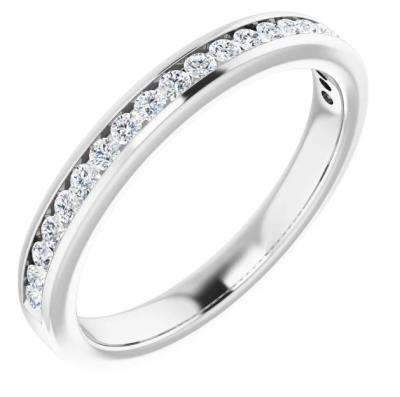 Ladies 14K White 1/3 CTW Diamond Anniversary Band