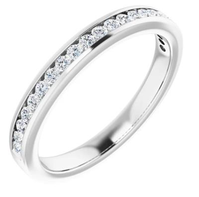 Ladies 14K White 1/4 CTW Diamond Anniversary Band