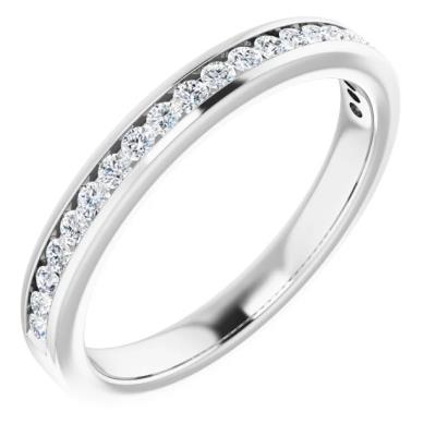 Ladies 14K White 3/4 CTW Diamond Anniversary Band
