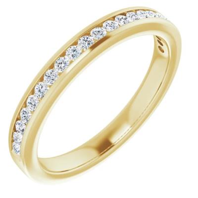 Ladies 14K Yellow Gold 1/2 CTW Diamond Anniversary Band