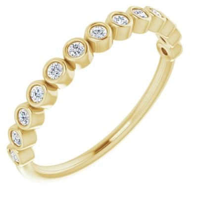 Ladies 14K Yellow Gold 1/5 CTW Lab-Grown Diamond Anniversary Band