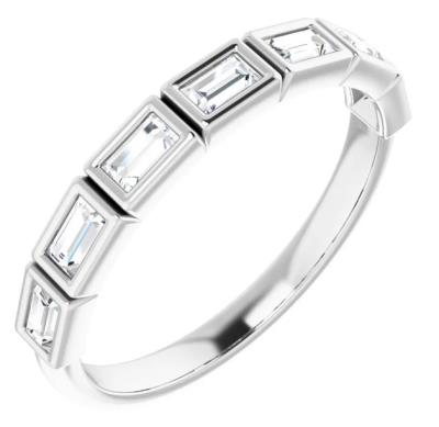 Ladies 14K White 1/4 CTW Diamond Anniversary Band 