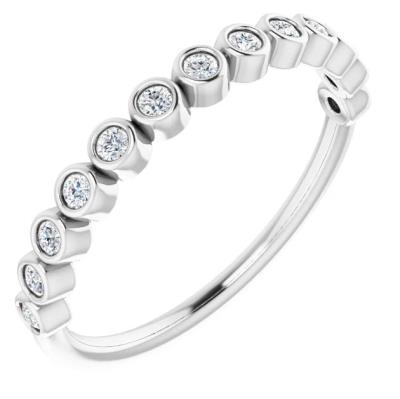 Ladies Platinum 1/5 CTW Diamond Anniversary Band