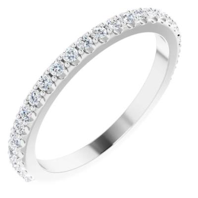 Ladies 14K White 1/3 CTW Diamond Matching Band