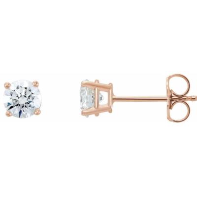 14K Rose 1/3 CTW Lab-Grown Diamond Stud Earrings