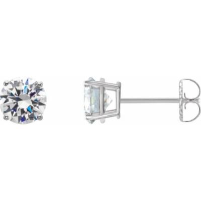 14K White 1/4 CTW Lab-Grown Diamond Stud Earrings